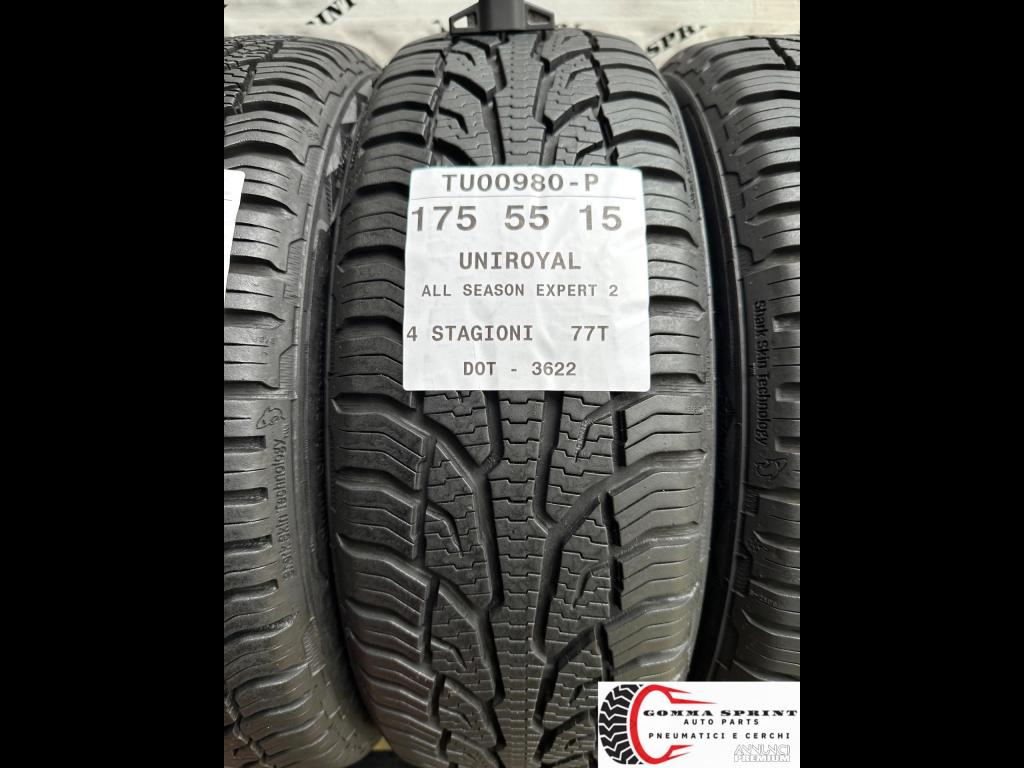4 PNEUMATICI 155/60 R15 E 175/55 R15 UNIROYAL 4ST - 6/14
