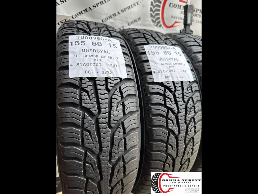 4 PNEUMATICI 155/60 R15 E 175/55 R15 UNIROYAL 4ST - 8/14