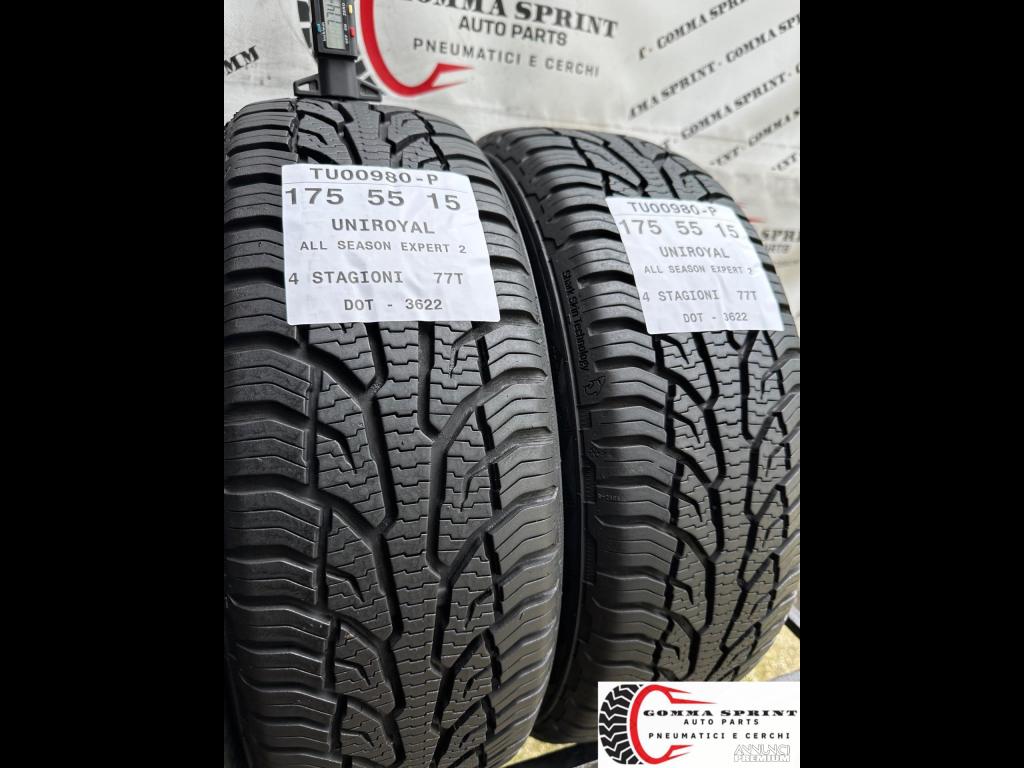 4 PNEUMATICI 155/60 R15 E 175/55 R15 UNIROYAL 4ST - 9/14