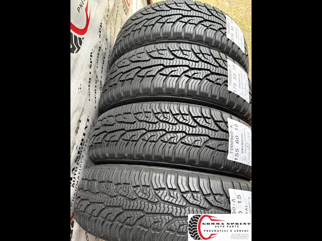 4 PNEUMATICI 155/60 R15 E 175/55 R15 UNIROYAL 4ST - 12/14