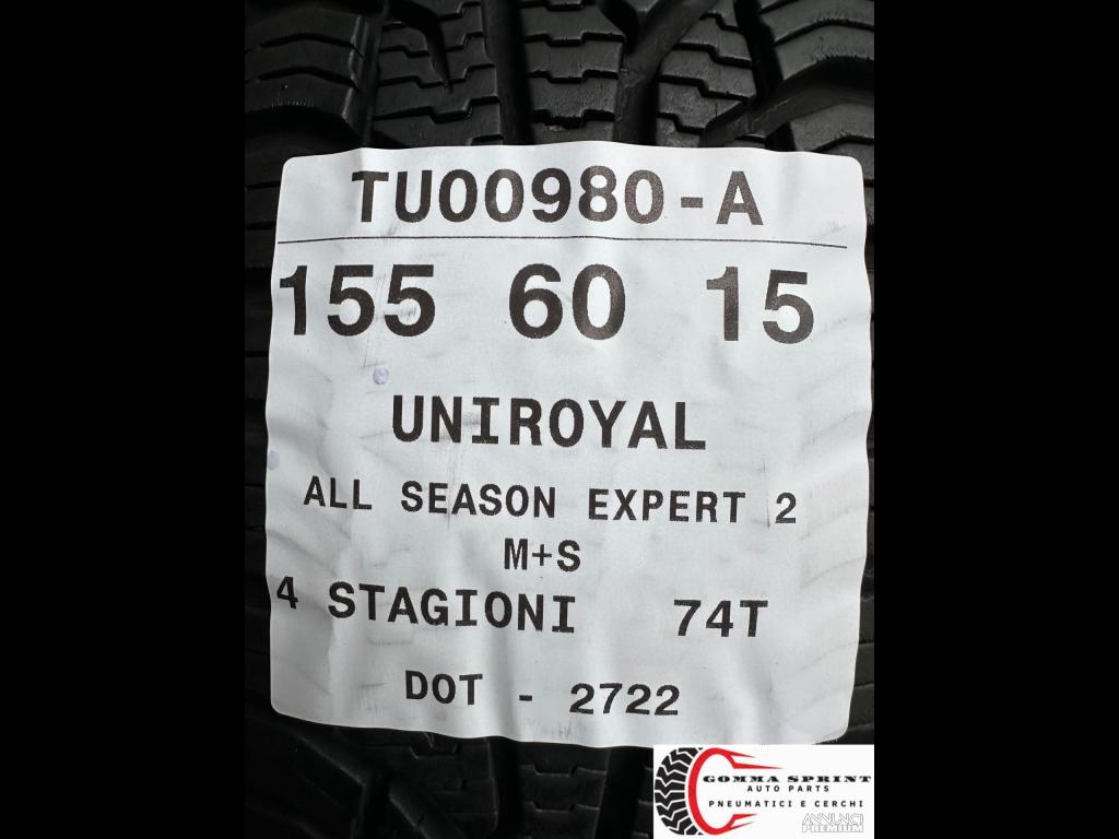 4 PNEUMATICI 155/60 R15 E 175/55 R15 UNIROYAL 4ST - 13/14