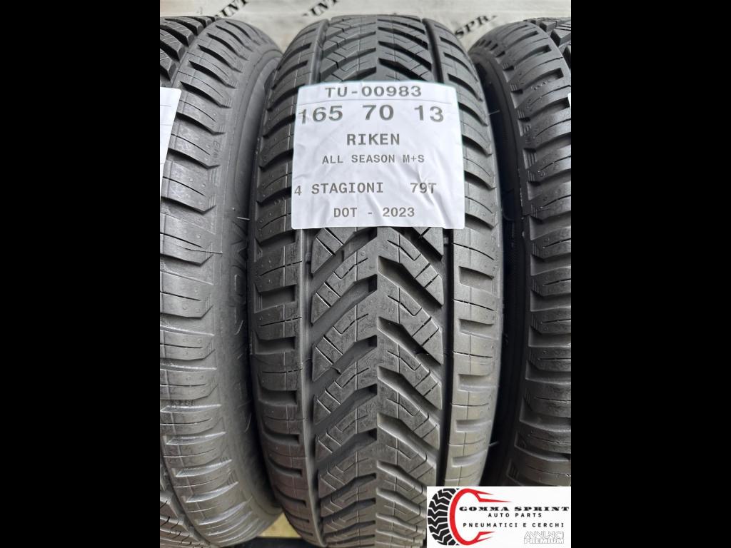 4 PNEUMATICI 165/70 R13 RIKEN 4 STAGIONI SEMINUOVE - 2/9
