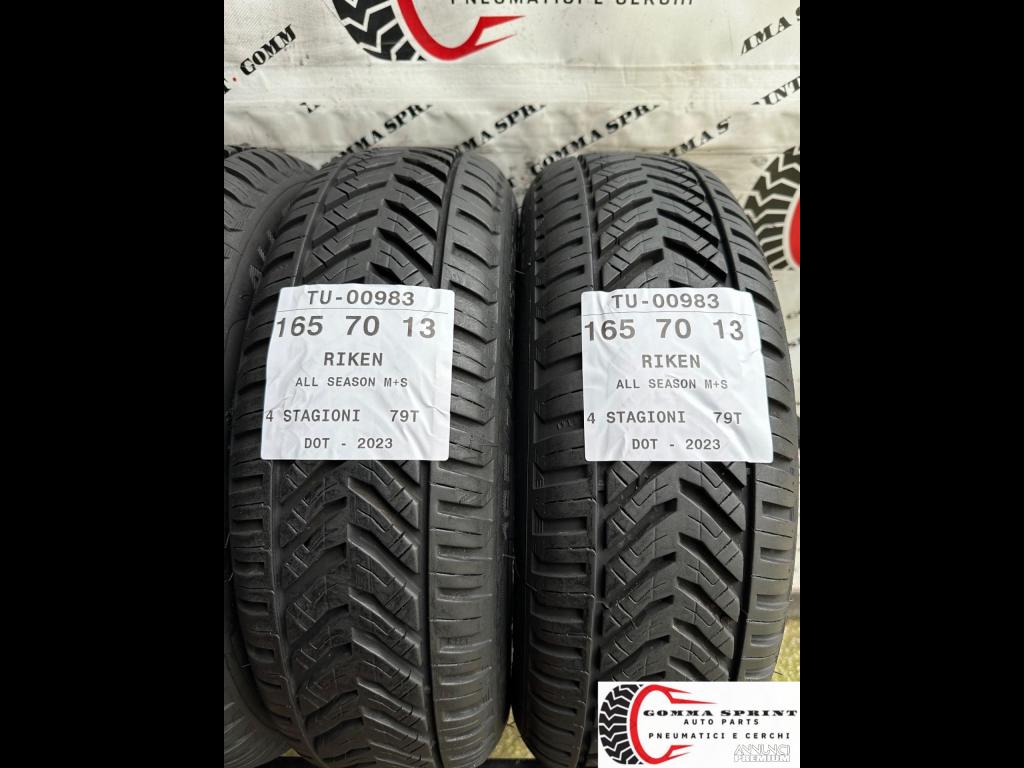 4 PNEUMATICI 165/70 R13 RIKEN 4 STAGIONI SEMINUOVE - 4/9