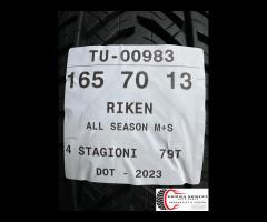 4 PNEUMATICI 165/70 R13 RIKEN 4 STAGIONI SEMINUOVE - 9