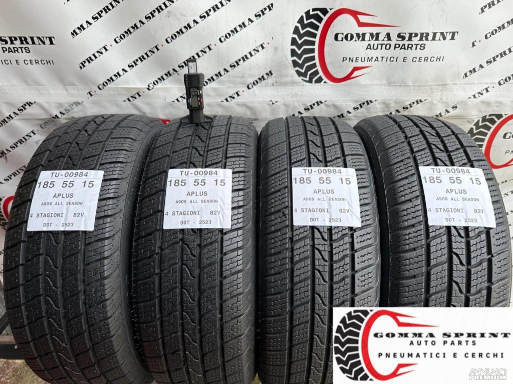 4 PNEUMATICI 185/55 R15 APLUS 4 STAGIONI 90% - 1/11