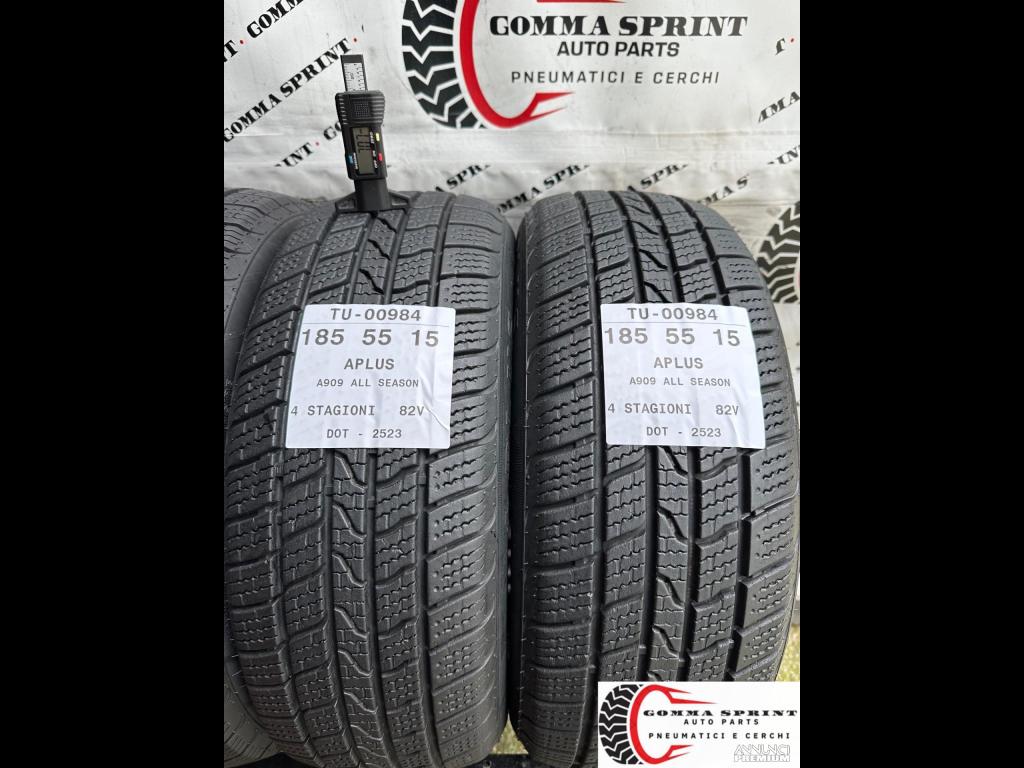 4 PNEUMATICI 185/55 R15 APLUS 4 STAGIONI 90% - 5/11
