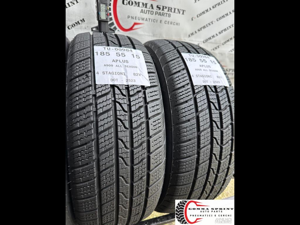 4 PNEUMATICI 185/55 R15 APLUS 4 STAGIONI 90% - 8/11