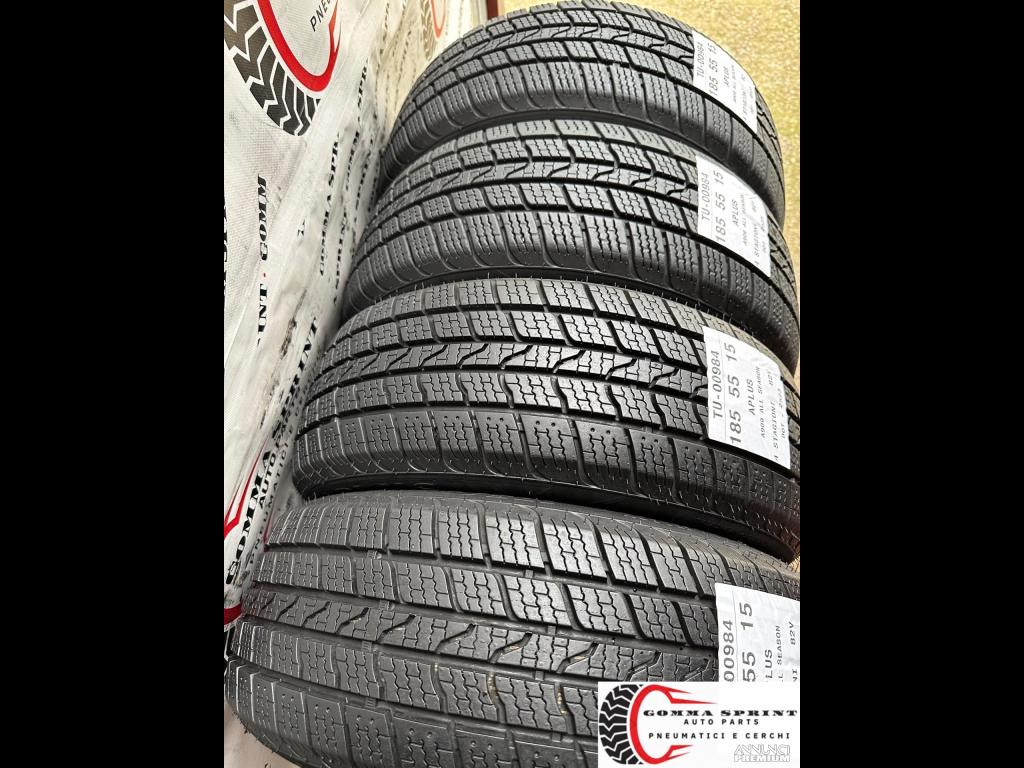 4 PNEUMATICI 185/55 R15 APLUS 4 STAGIONI 90% - 10/11