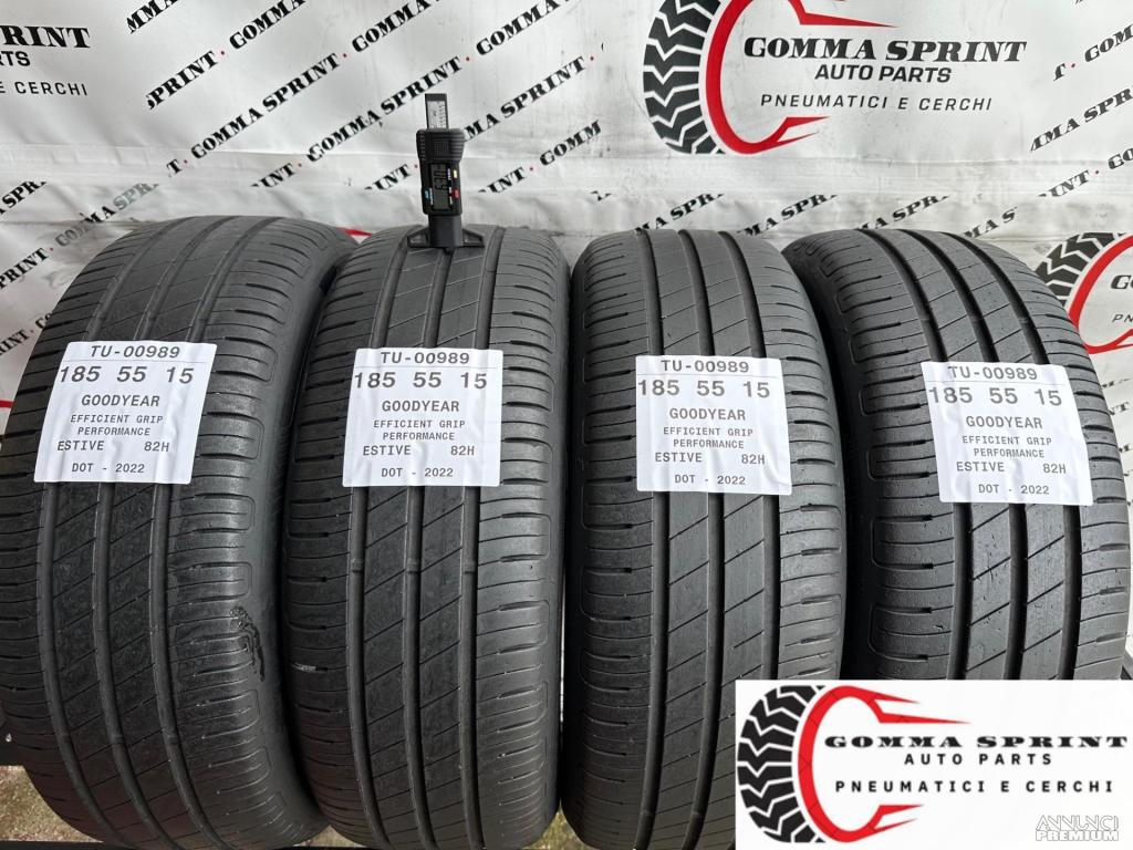 4 PNEUMATICI 185/55 R15 GOODYEAR ESTIVE 75% - 1/8
