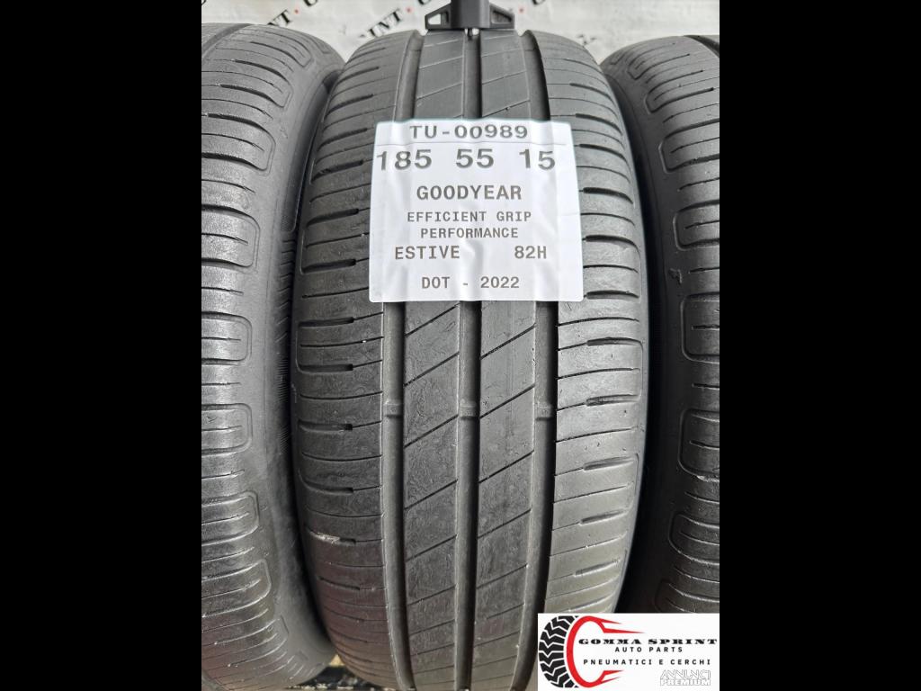 4 PNEUMATICI 185/55 R15 GOODYEAR ESTIVE 75% - 2/8