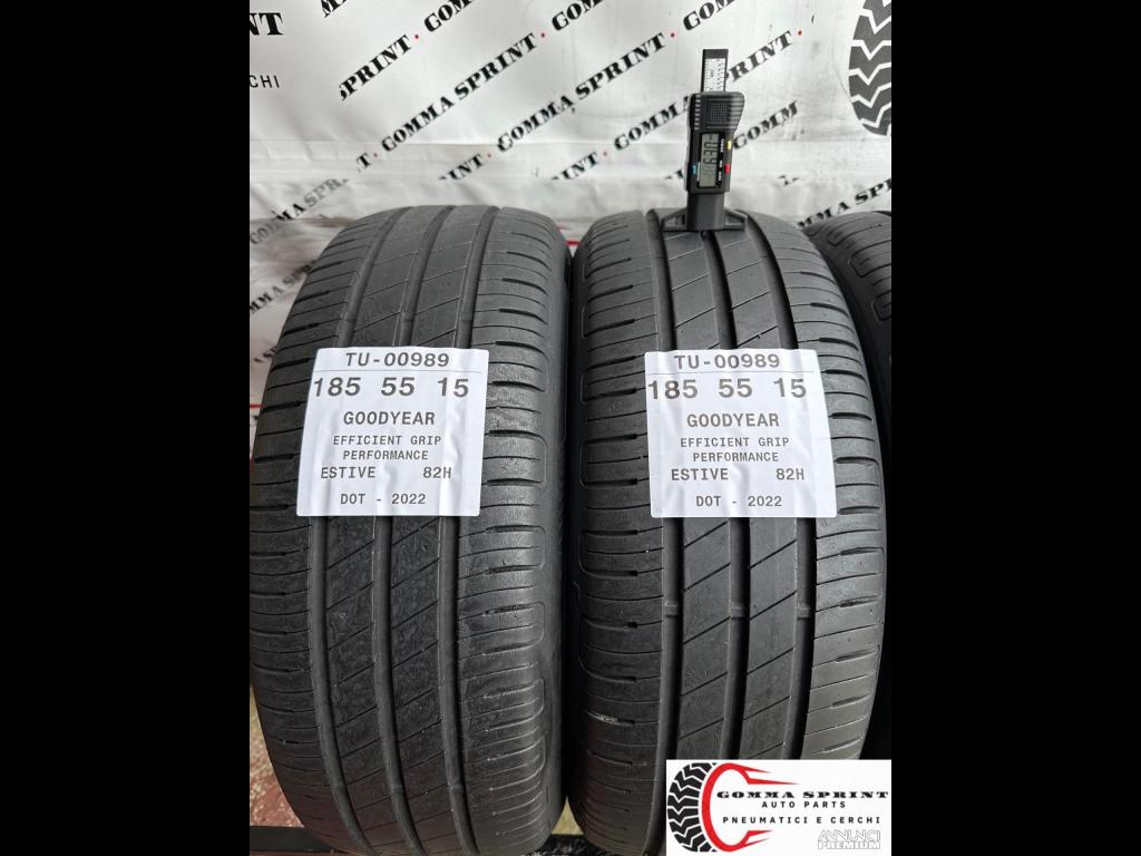 4 PNEUMATICI 185/55 R15 GOODYEAR ESTIVE 75% - 3/8