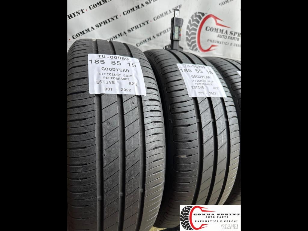 4 PNEUMATICI 185/55 R15 GOODYEAR ESTIVE 75% - 6/8