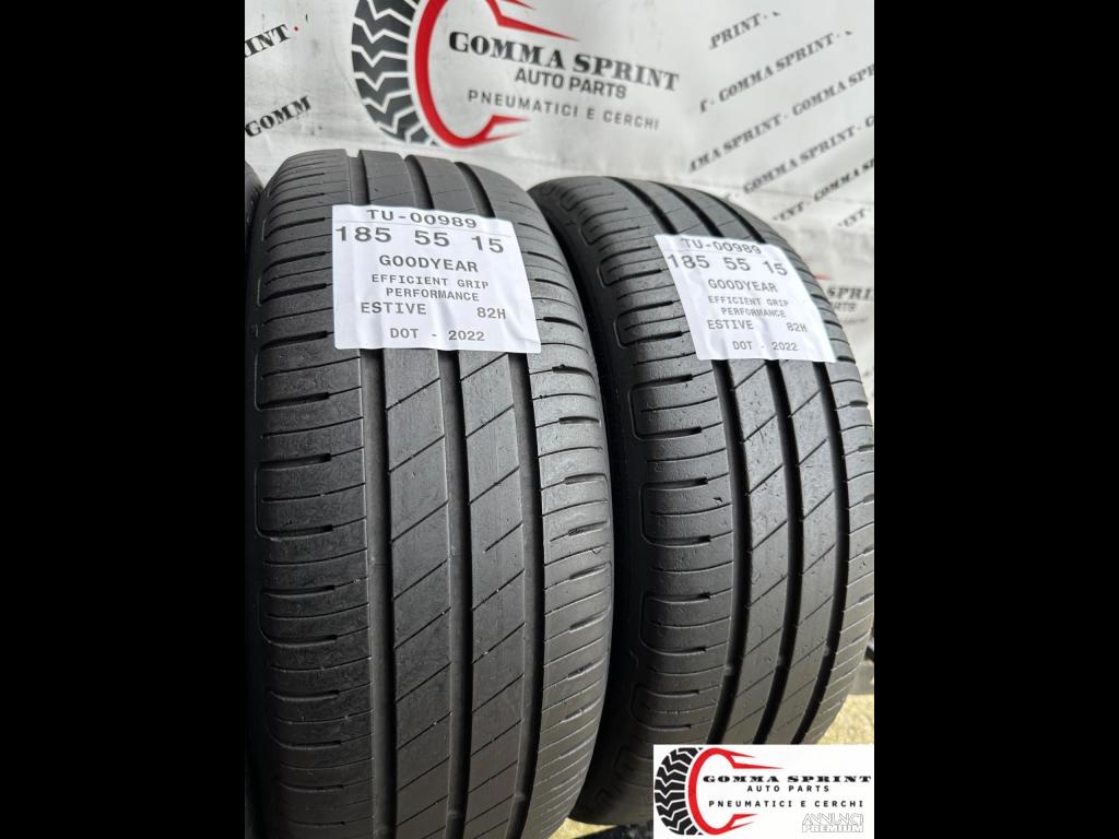 4 PNEUMATICI 185/55 R15 GOODYEAR ESTIVE 75% - 7/8