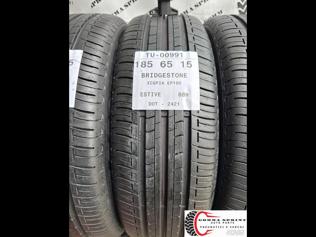 4 PNEUMATICI 185/65 R15 BRIDGESTONE ESTIVE 80% - 2/9