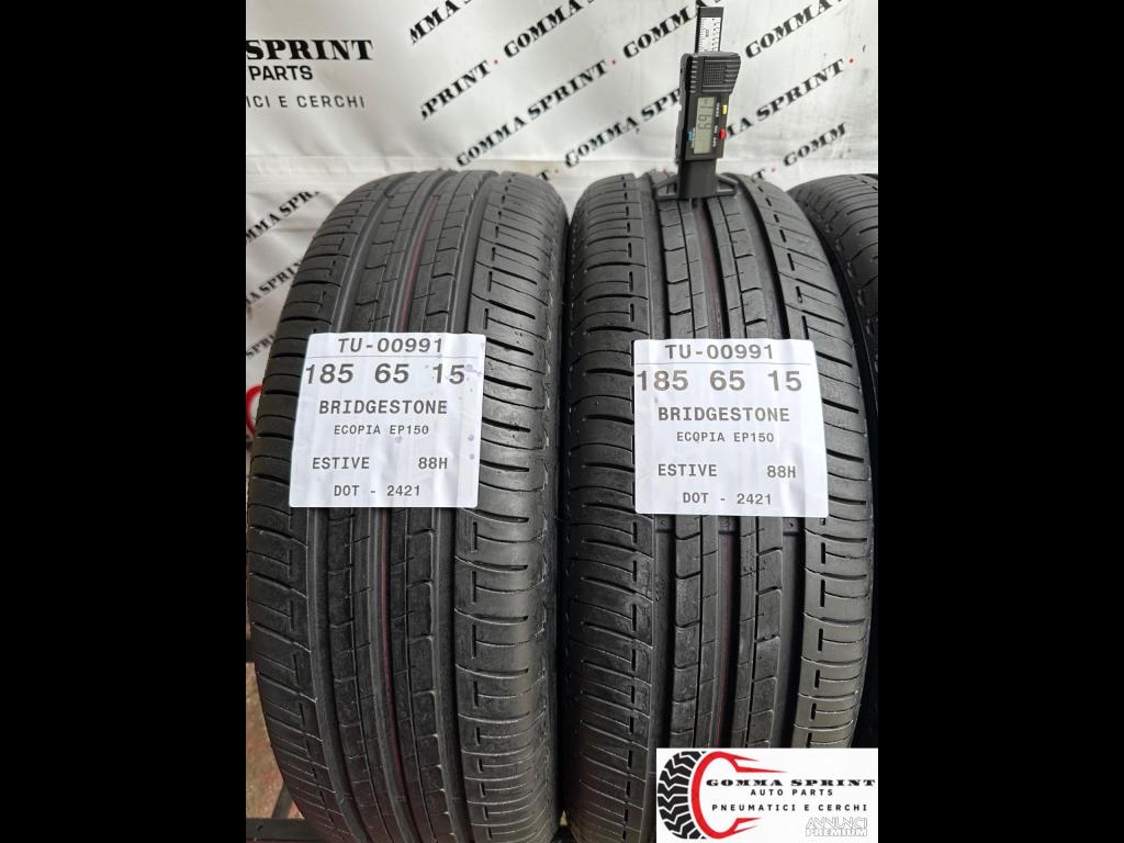 4 PNEUMATICI 185/65 R15 BRIDGESTONE ESTIVE 80% - 3/9