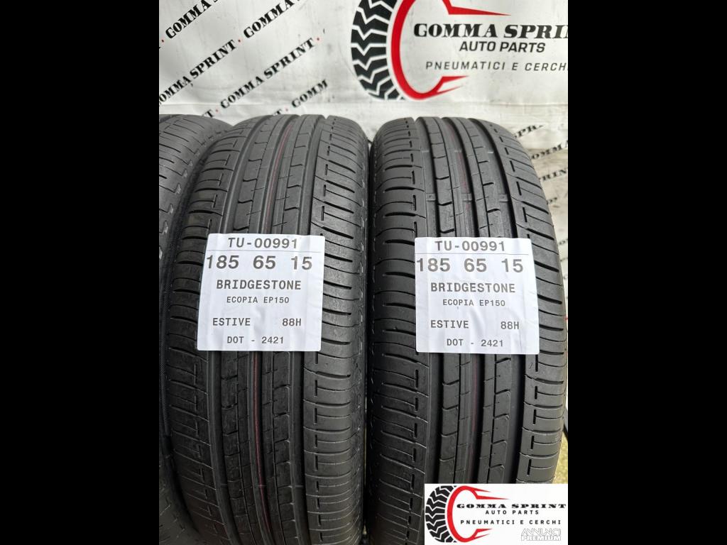 4 PNEUMATICI 185/65 R15 BRIDGESTONE ESTIVE 80% - 4/9