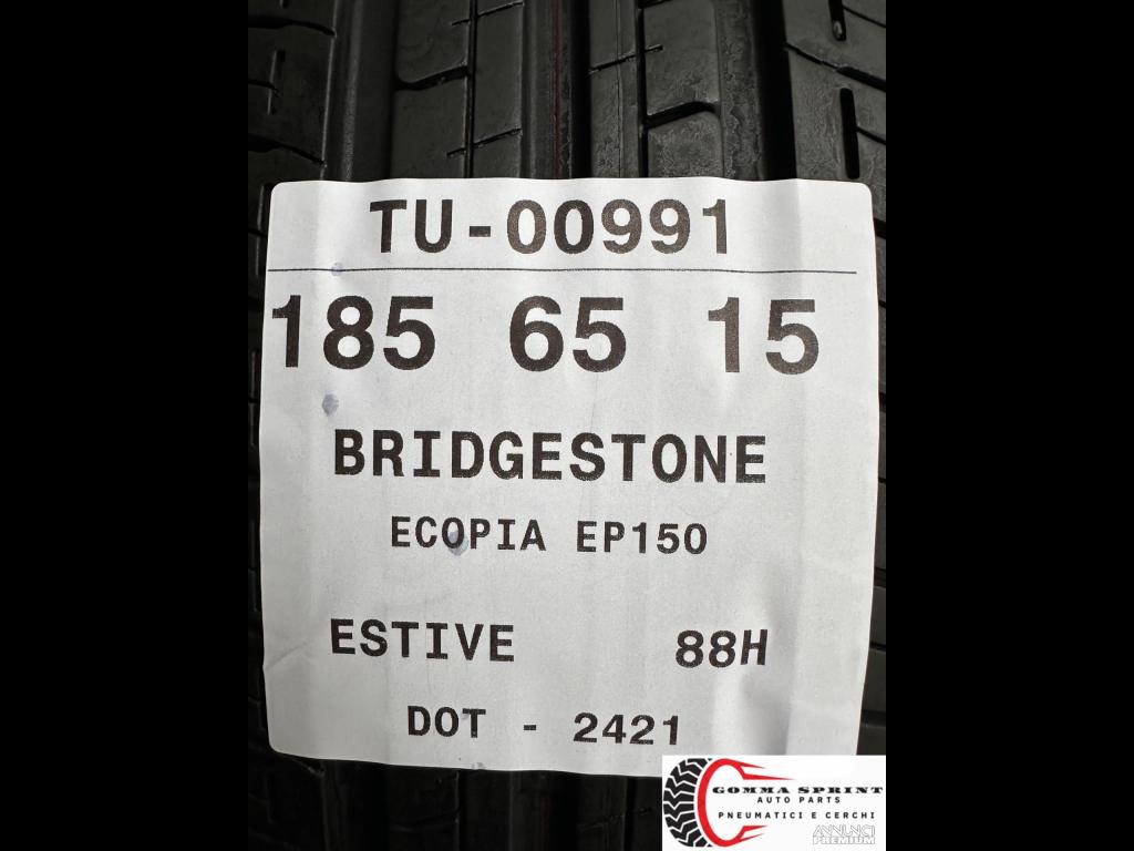 4 PNEUMATICI 185/65 R15 BRIDGESTONE ESTIVE 80% - 9/9