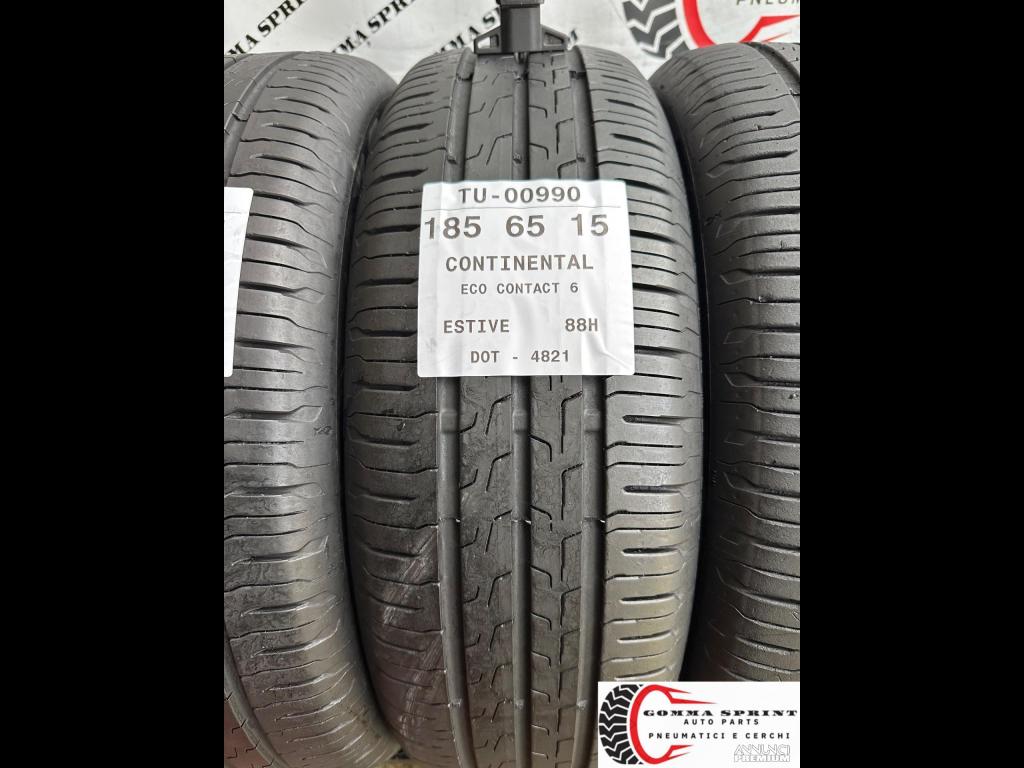 4 PNEUMATICI 185/65 R15 CONTINENTAL ESTIVE - 2/10