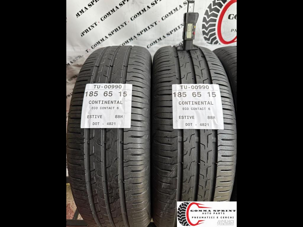 4 PNEUMATICI 185/65 R15 CONTINENTAL ESTIVE - 3/10