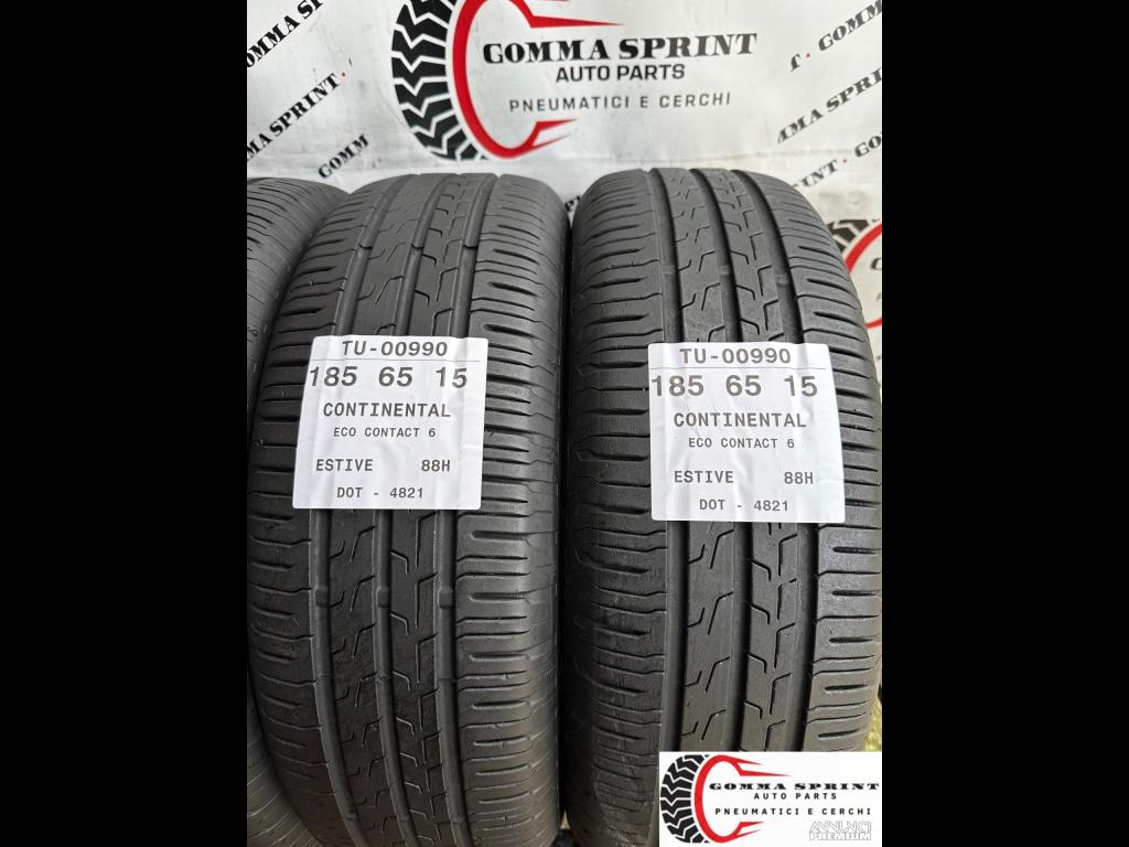 4 PNEUMATICI 185/65 R15 CONTINENTAL ESTIVE - 4/10