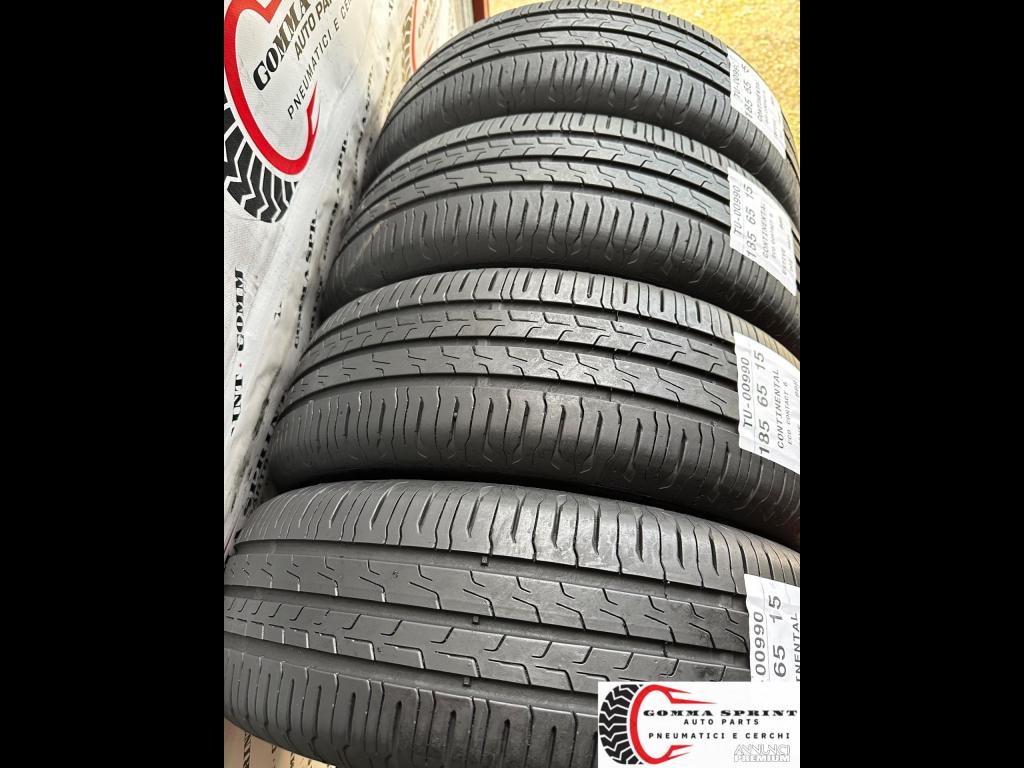 4 PNEUMATICI 185/65 R15 CONTINENTAL ESTIVE - 9/10