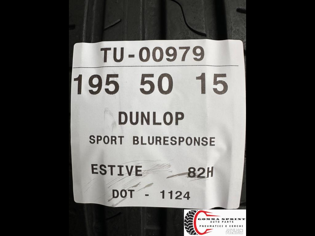 4 PNEUMATICI 195/50 R15 DUNLOP ESTIVE 90% - 10/10