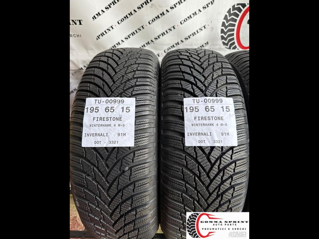 4 PNEUMATICI 195/65 R15 FIRESTONE INVERN SEMINUOVE - 3/9