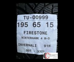 4 PNEUMATICI 195/65 R15 FIRESTONE INVERN SEMINUOVE - 9