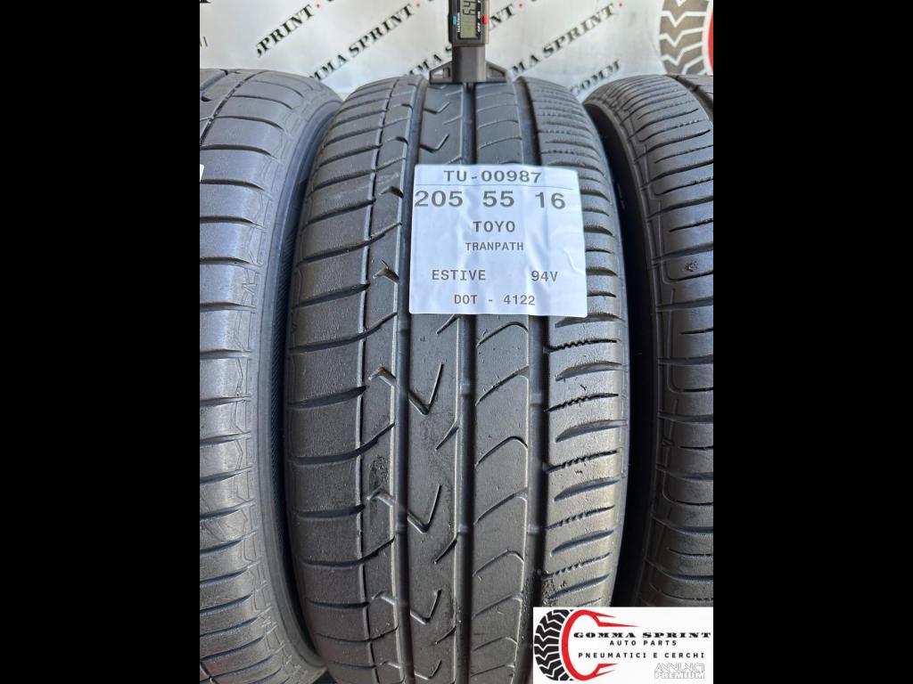 4 PNEUMATICI 205/55 R16 TOYO ESTIVE 75% - 2/10
