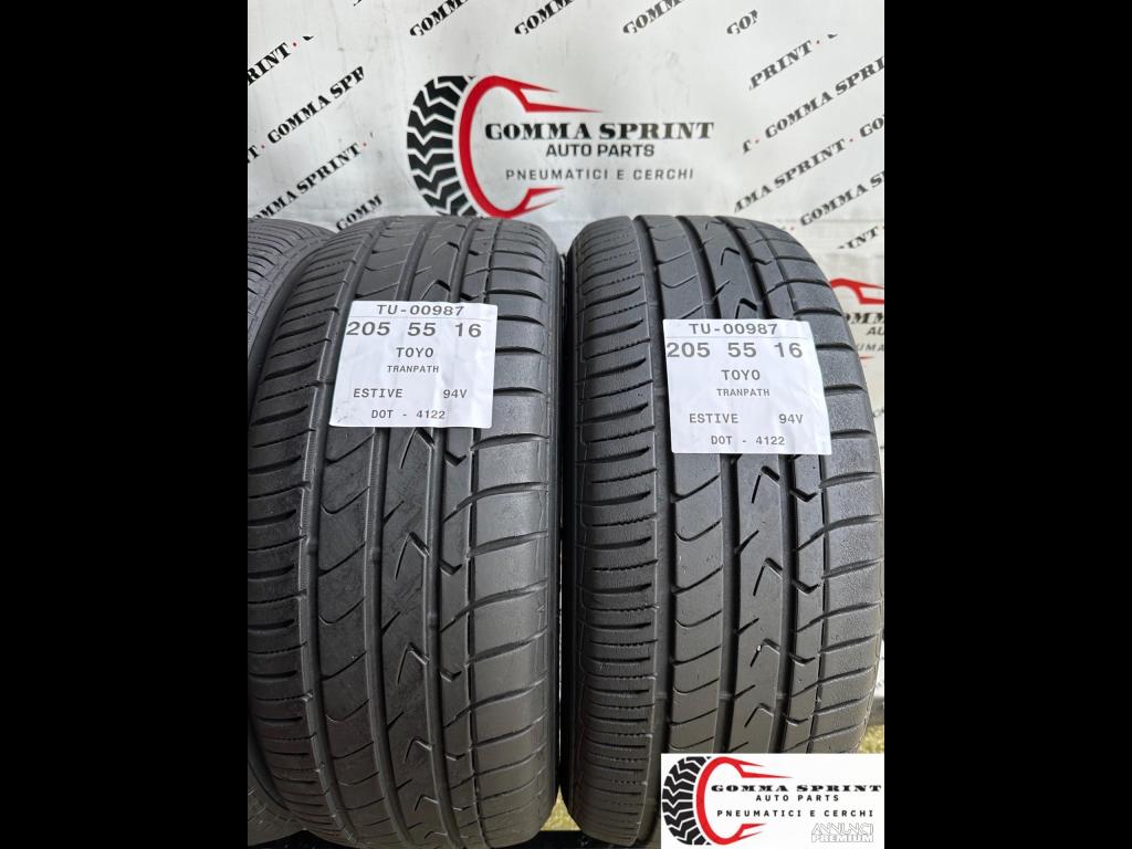 4 PNEUMATICI 205/55 R16 TOYO ESTIVE 75% - 4/10