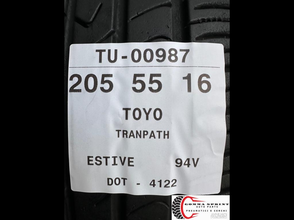 4 PNEUMATICI 205/55 R16 TOYO ESTIVE 75% - 10/10