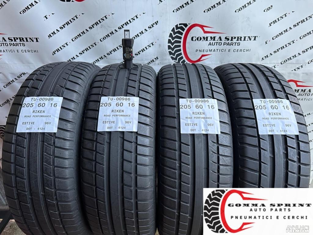 4 PNEUMATICI 205/60 R16 RIKEN ESTIVE - 1/11