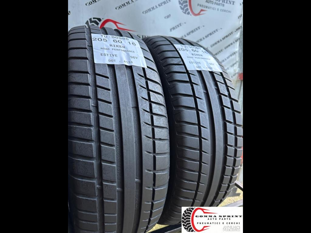 4 PNEUMATICI 205/60 R16 RIKEN ESTIVE - 9/11