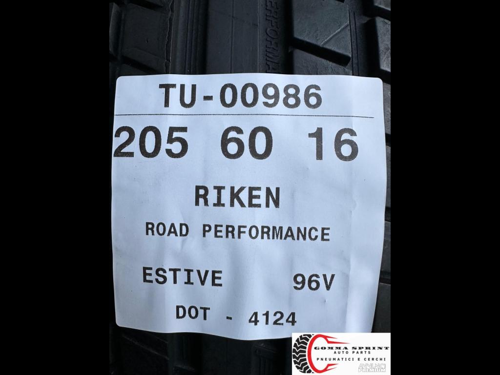 4 PNEUMATICI 205/60 R16 RIKEN ESTIVE - 11/11