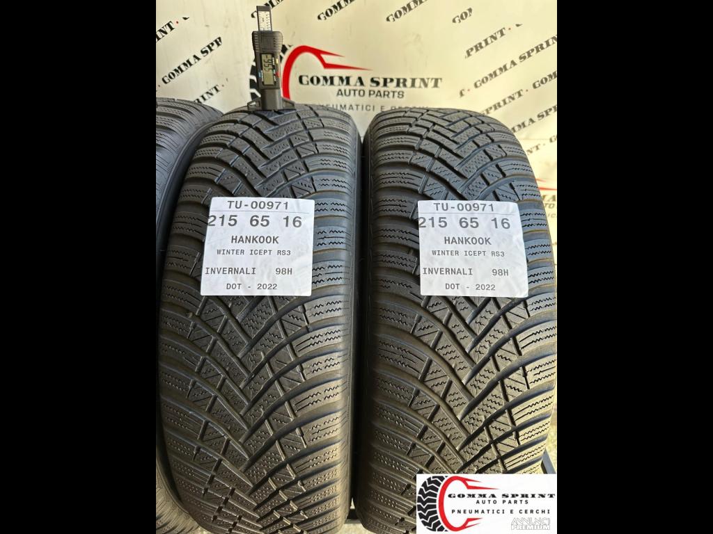 4 PNEUMATICI 215/65 R16 HANKOOK INVERNALI - 5/11