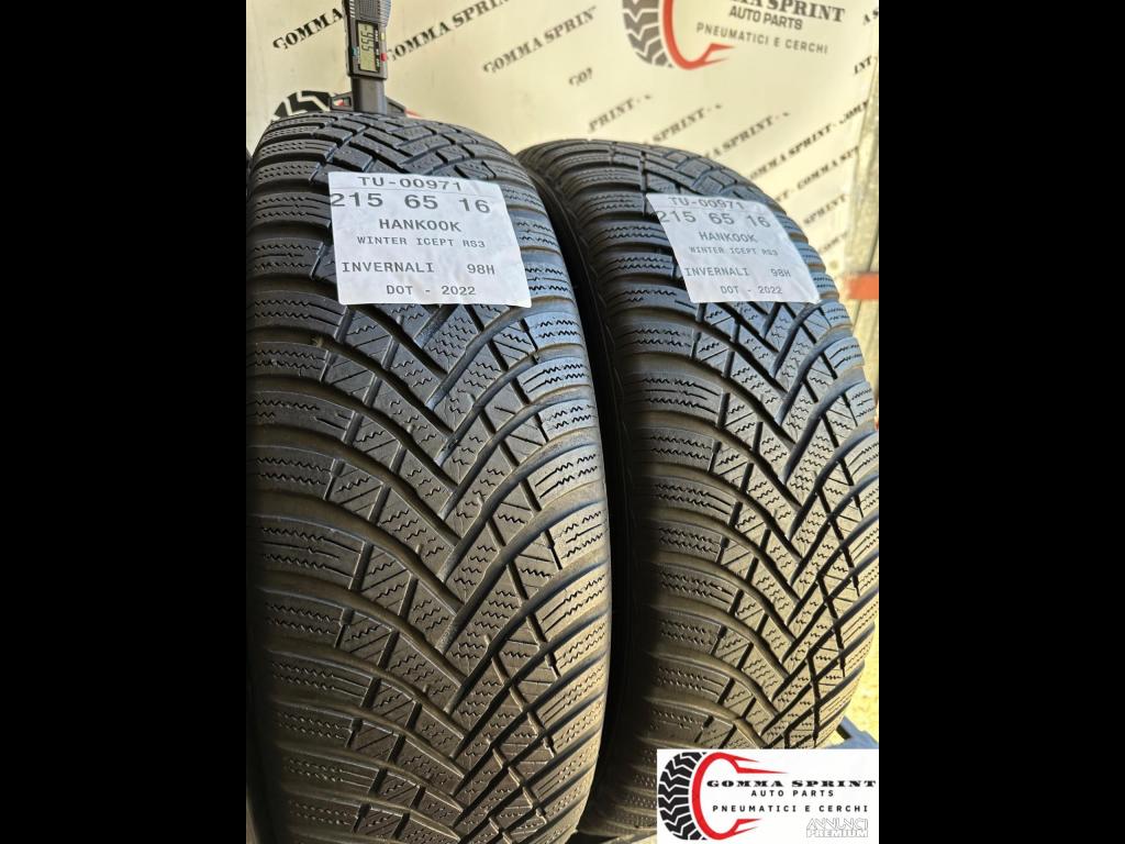 4 PNEUMATICI 215/65 R16 HANKOOK INVERNALI - 9/11