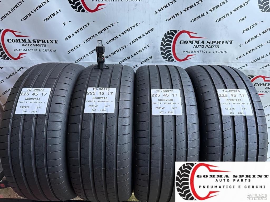 4 PNEUMATICI 225/45 R17 GOODYEAR ESTIVE 75% - 1/9