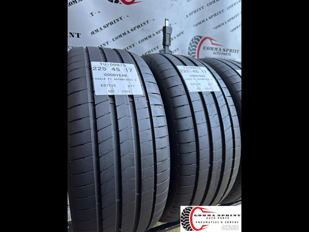 4 PNEUMATICI 225/45 R17 GOODYEAR ESTIVE 75% - 6/9