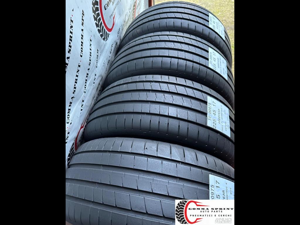 4 PNEUMATICI 225/45 R17 GOODYEAR ESTIVE 75% - 8/9