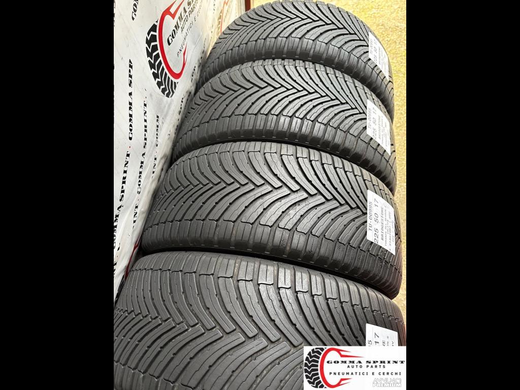 4 PNEUMATICI 225/50 R17 BRIDGESTONE 4 STAGIONI - 9/10