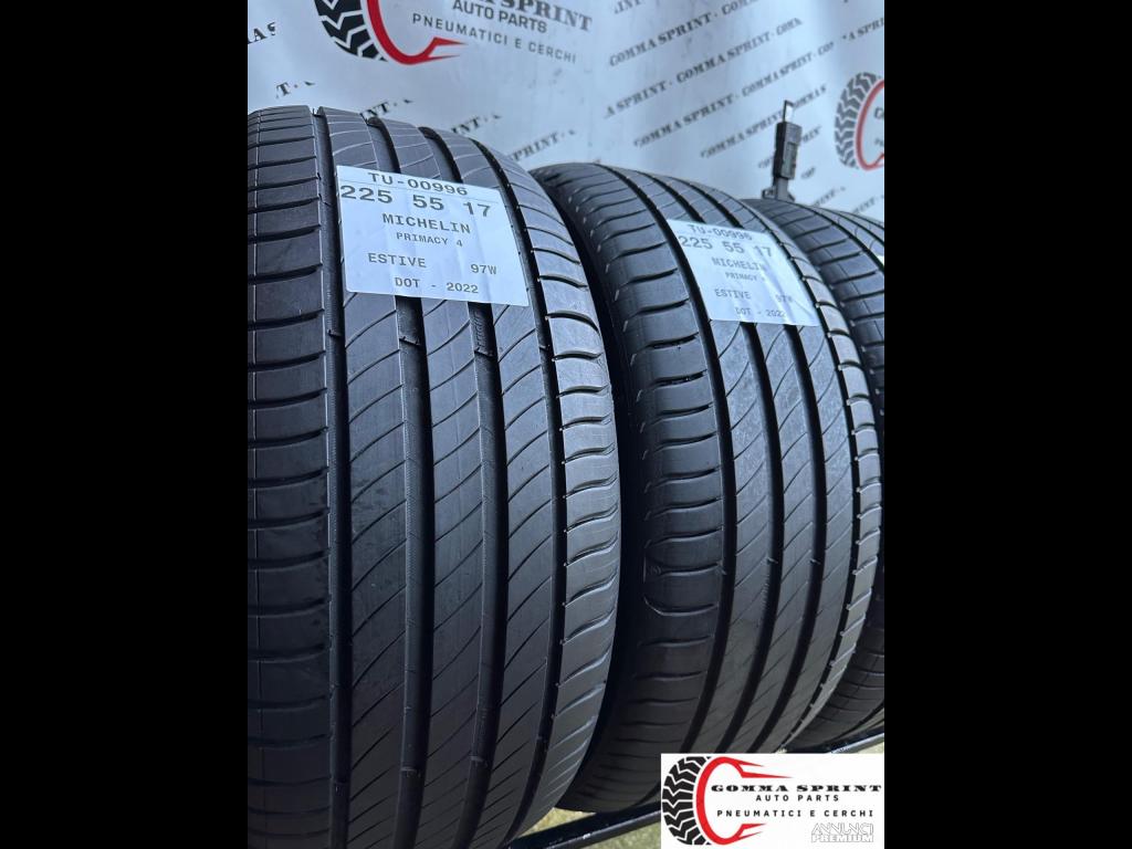 4 PNEUMATICI 225/55 R17 MICHELIN ESTIVE - 8/11