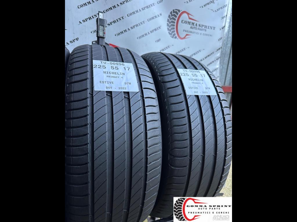 4 PNEUMATICI 225/55 R17 MICHELIN ESTIVE - 9/11