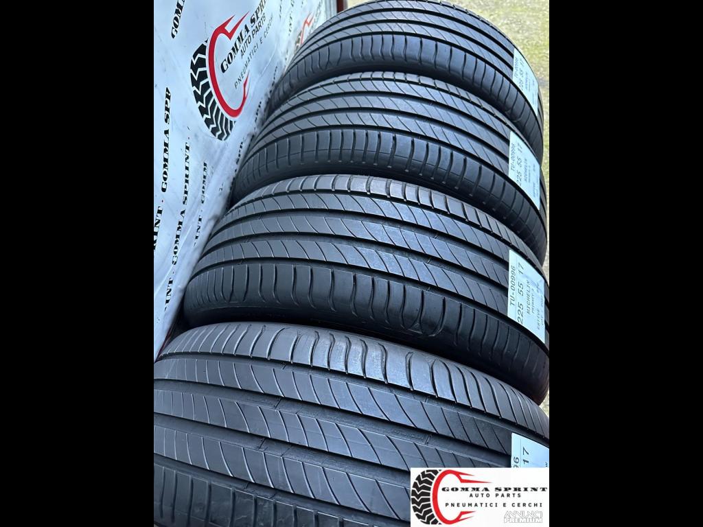 4 PNEUMATICI 225/55 R17 MICHELIN ESTIVE - 10/11