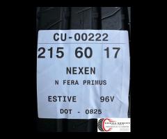 2 PNEUMATICI 215/60 R17 NEXEN ESTIVE 90%
