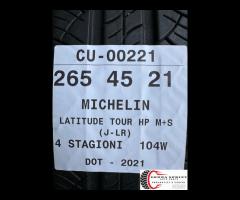 2 PNEUMATICI 265/45 R21 MICHELIN 4 STAGIONI 80%