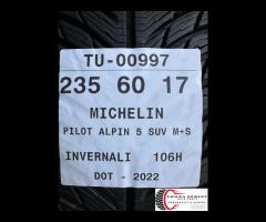 4 PNEUMATICI 235/60 R17 MICHELIN INVERNALI 95% - 10