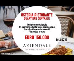 BAR/RISTORANTE DI SUCCESSO IN POSIZIONE STRATEGICA
