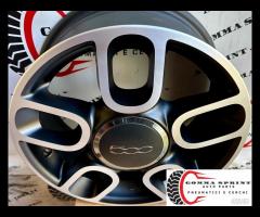 4 CERCHI IN LEGA ORIGINALI RAGGIO 15 FIAT 500