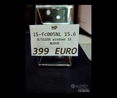 HP mod: 15- FC0058NL 512GB nuovo PROMO