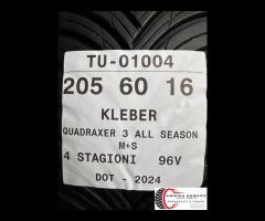 4 PNEUMATICI 205/60 R16 KLEBER 4 STAGIONI - 11